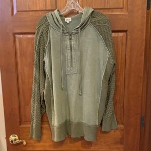 BKE Olive Knit Women's Hoodie